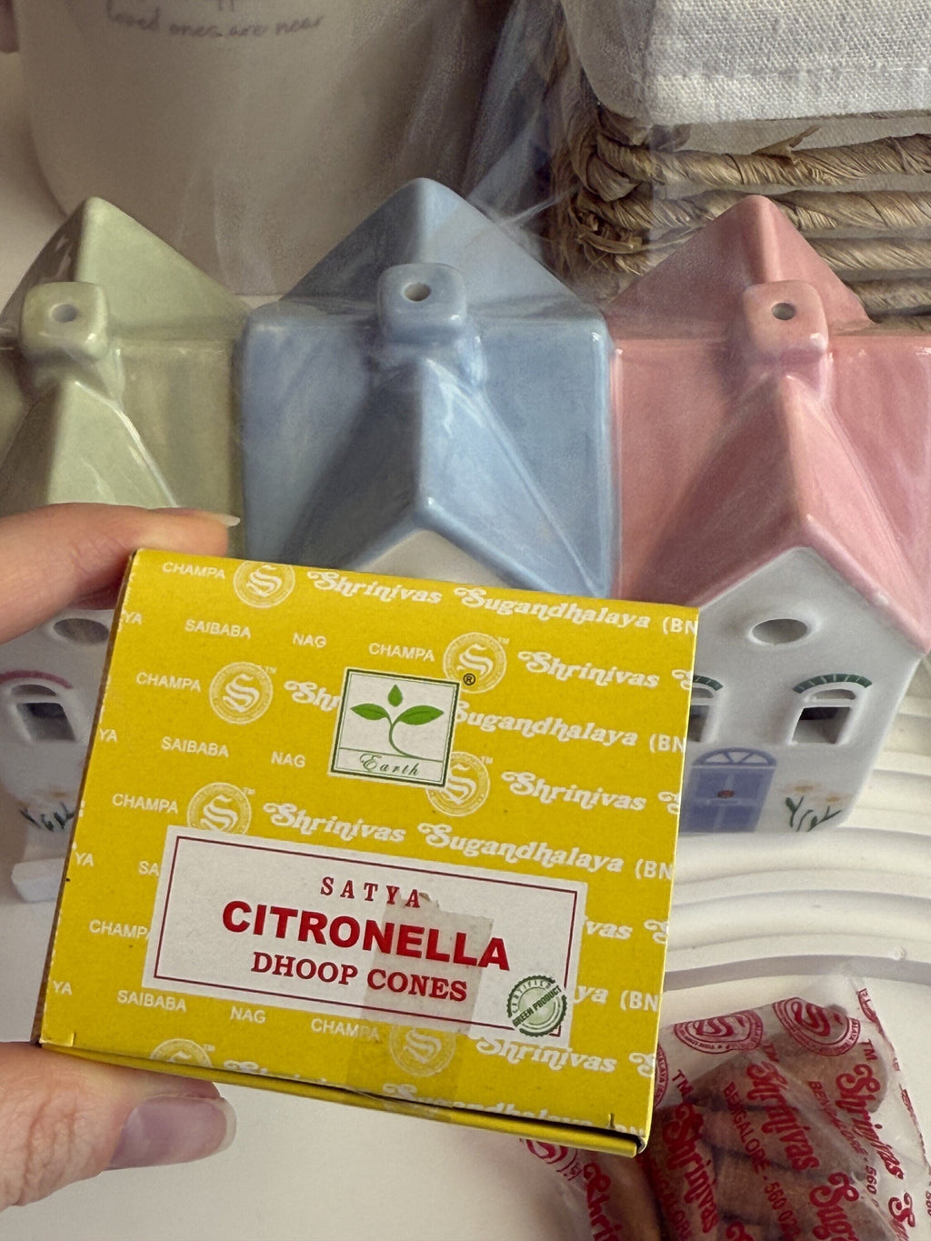 Conos de Incienso Antimosquitos de Citronela | Caja de 12 unidades
