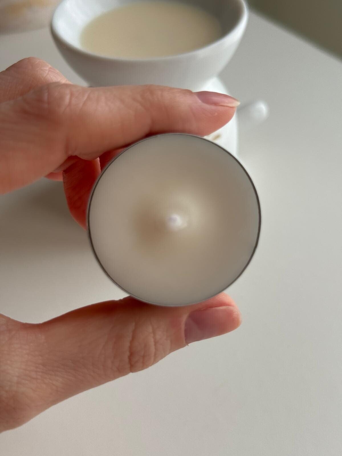 Velas de Té Artesanal de Cera de Soja Natural - Sin Aroma para Quemadores