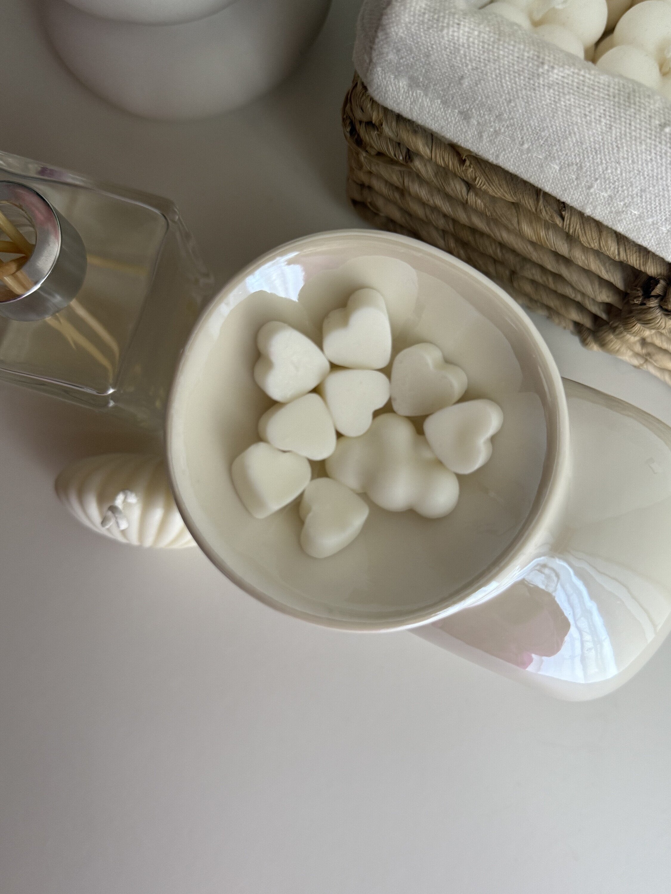 Quemador Caracola Nacarada e iridiscente para Wax Melts | Cerámica Premium