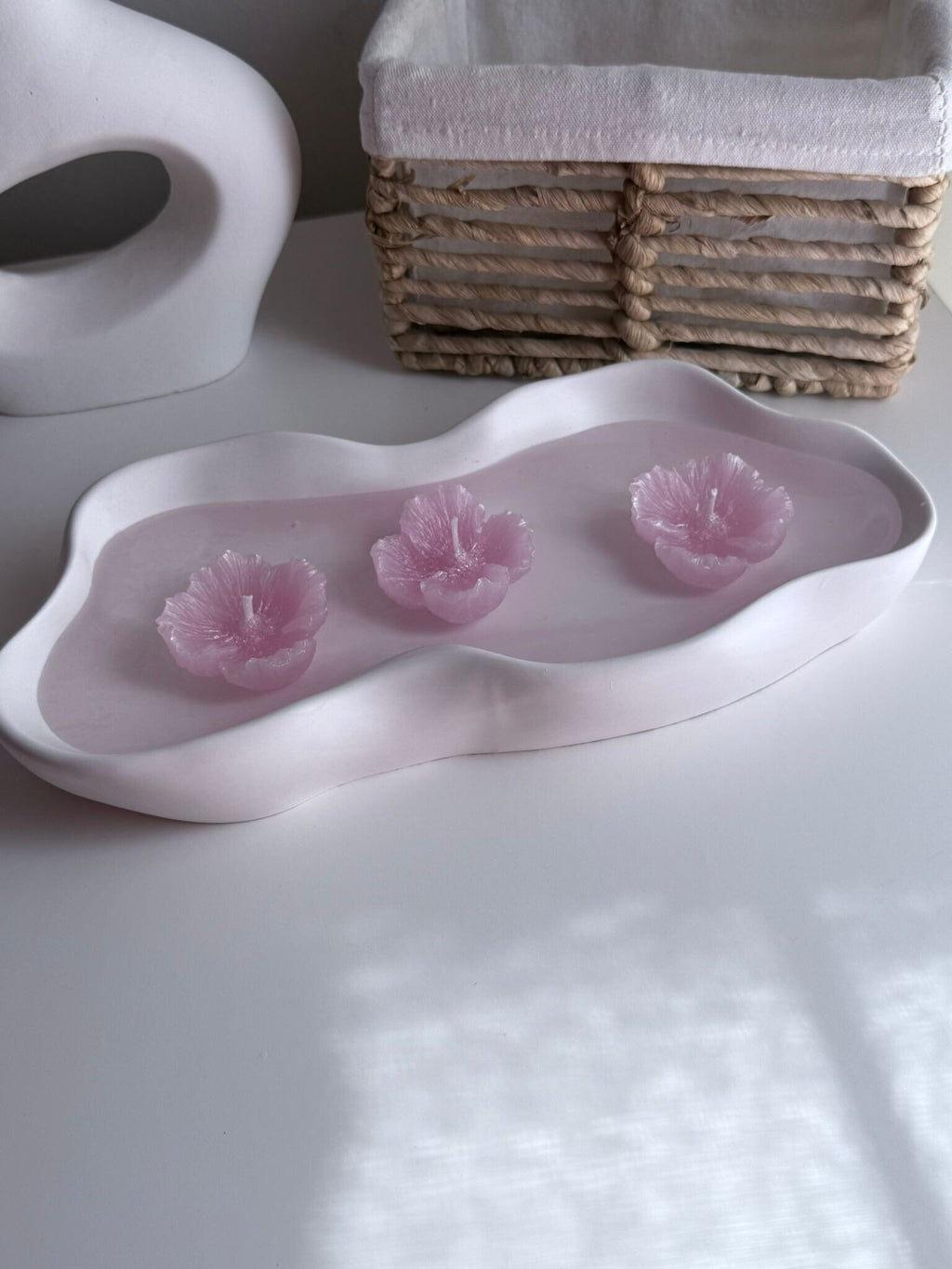 Velas flotantes en forma de flor (3 unidades)