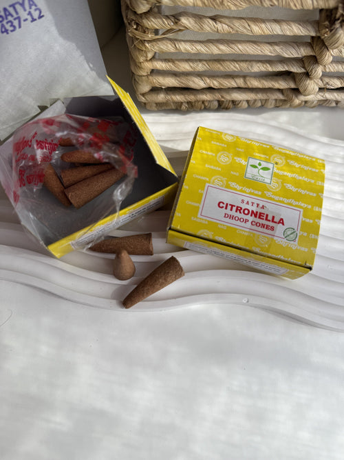 Conos de Incienso Antimosquitos de Citronela | Caja de 12 unidades