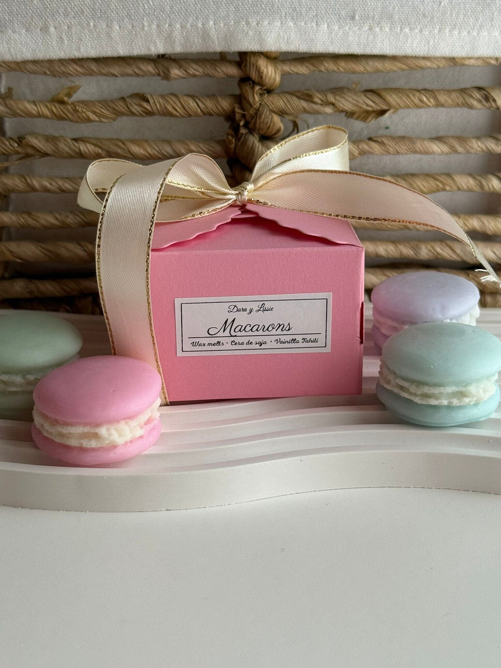 Wax Melts Vainilla Tahití en Forma de Macarons