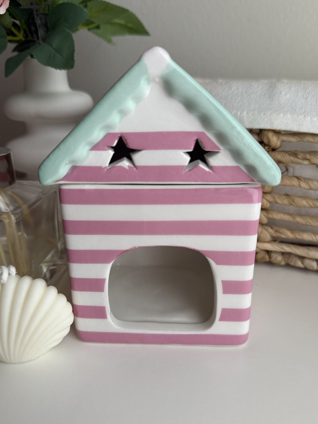Quemador casita de playa – Dulce estilo coastal para tu hogar