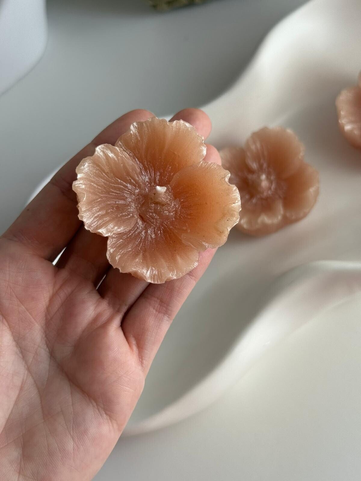 Velas flotantes en forma de flor (3 unidades)
