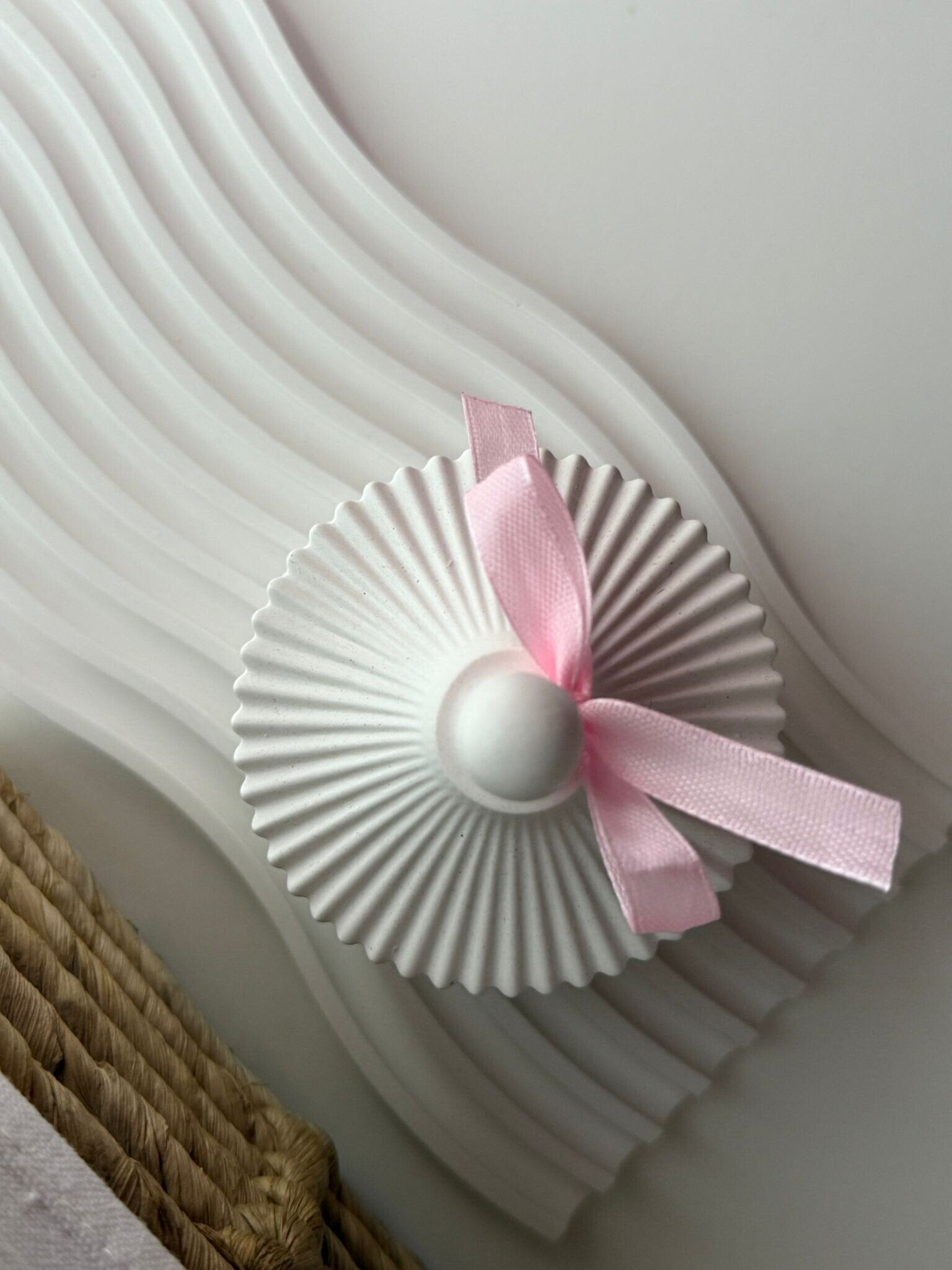 Vela Aromática Flor de Iris en Joyero de Yeso