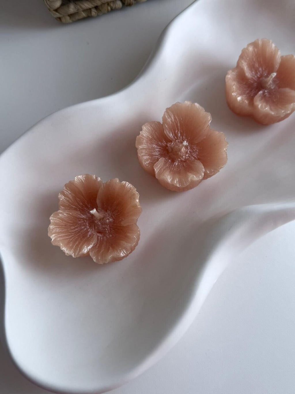 Velas flotantes en forma de flor (3 unidades)