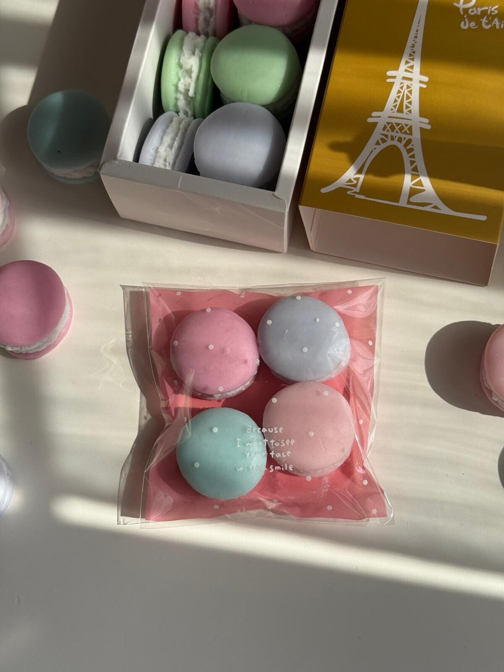 Mini Macarons Wax Melts – Aroma vainilla Tahití