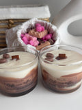 Café con Toffee · Vela gourmet con mecha de madera