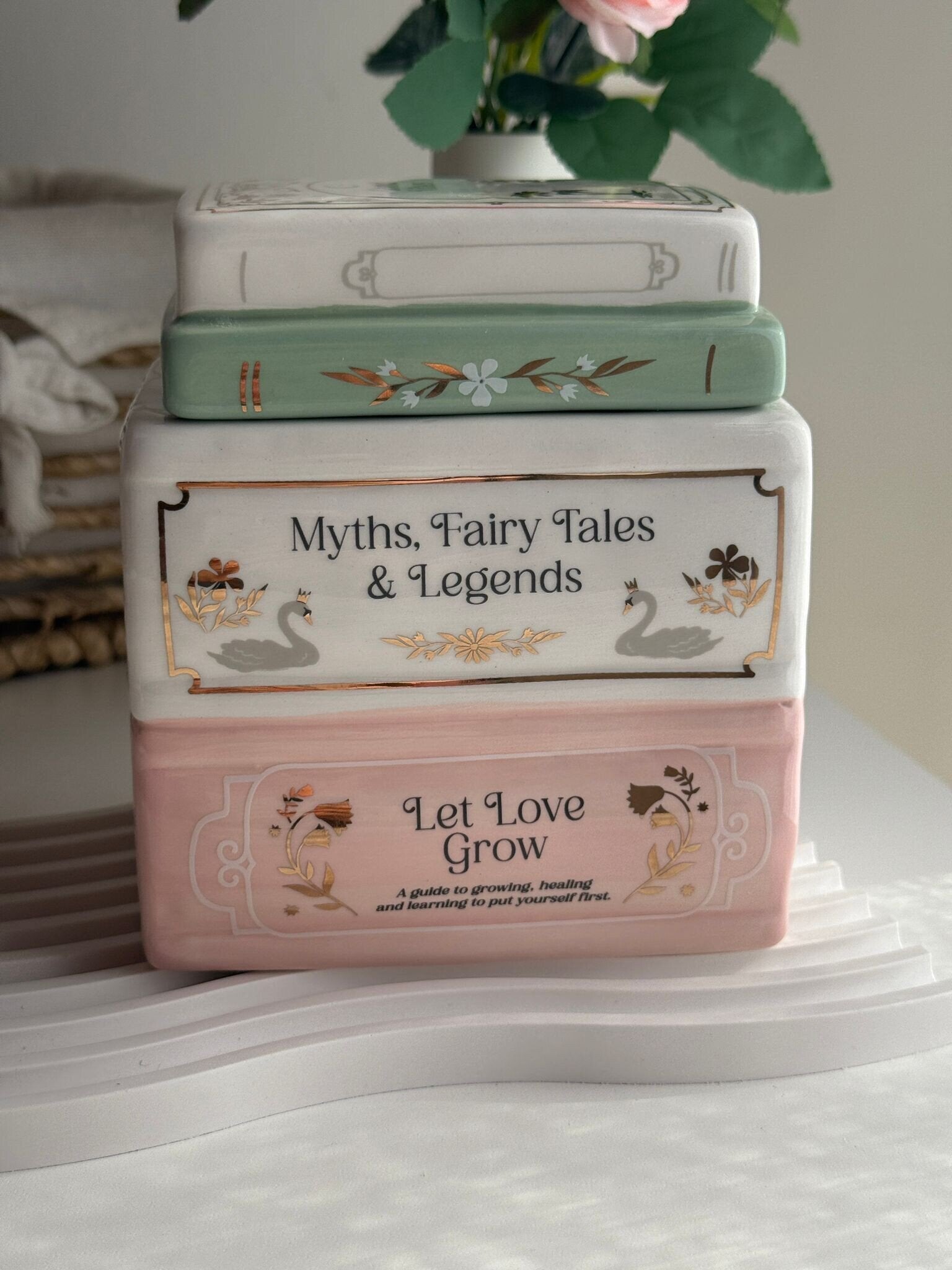 Quemador de wax melts – Biblioteca de ensueño