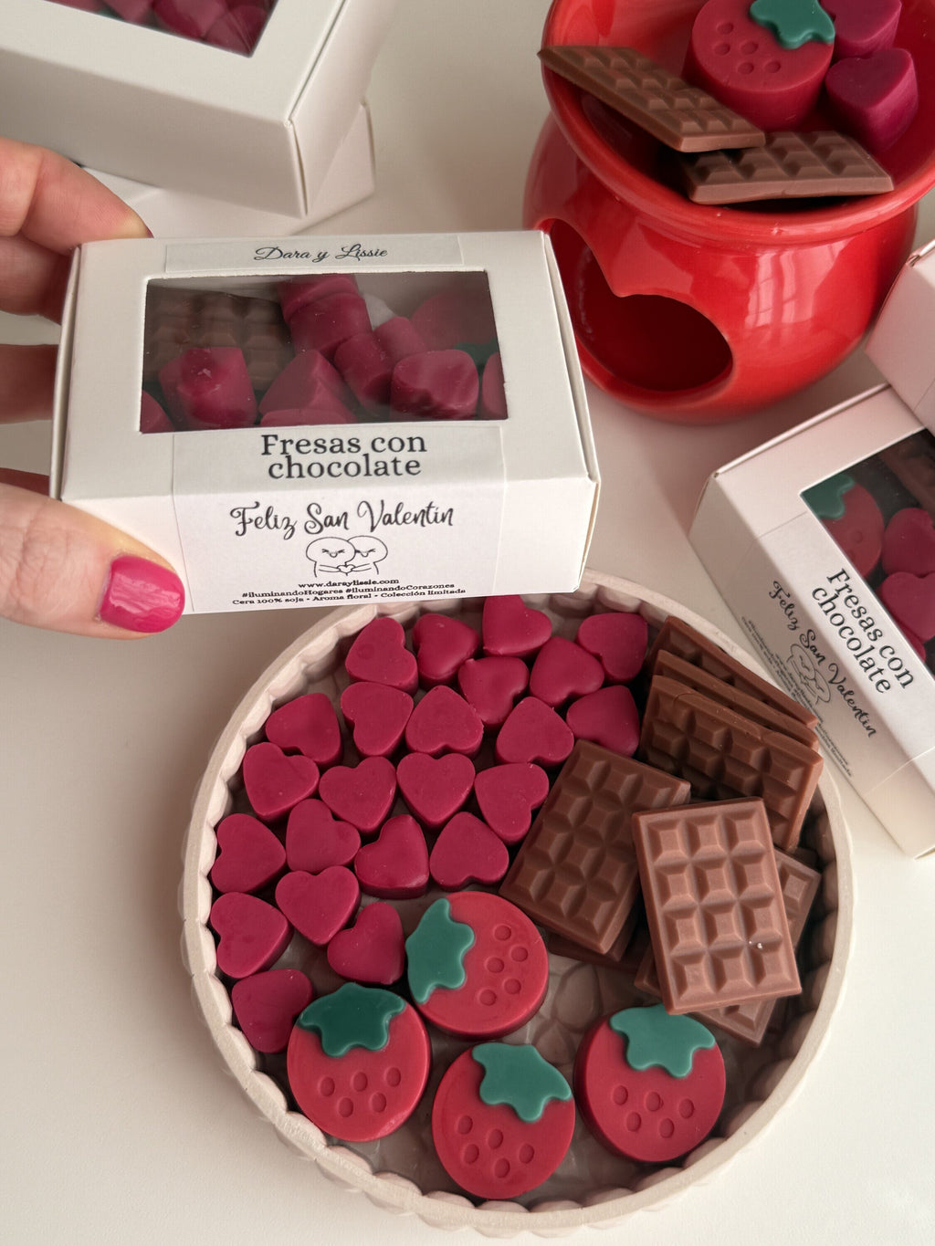 Wax Melts Fresas con chocolate – Dulce, goloso e Irresistible