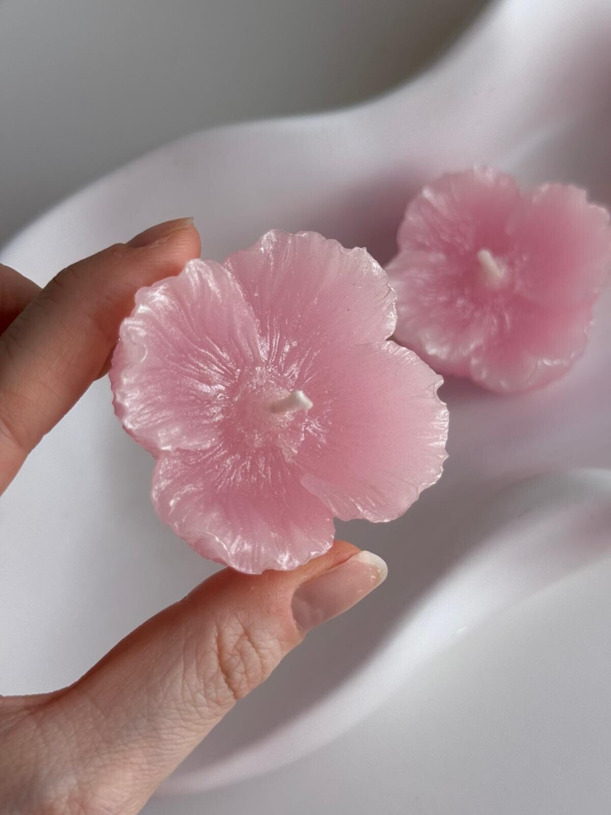 Velas flotantes en forma de flor (3 unidades)