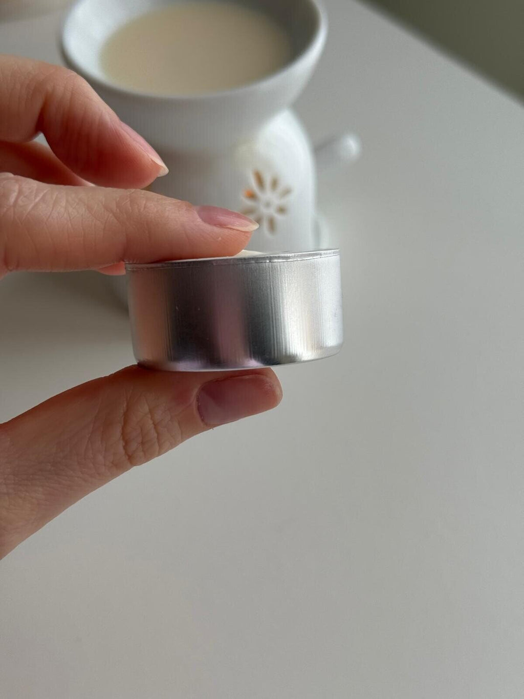 Velas de Té Artesanal de Cera de Soja Natural - Sin Aroma para Quemadores