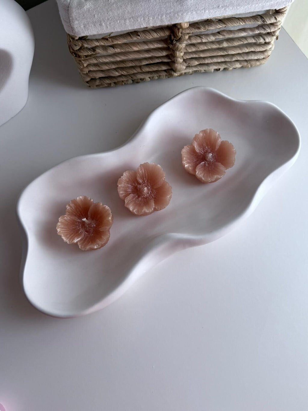 Velas flotantes en forma de flor (3 unidades)