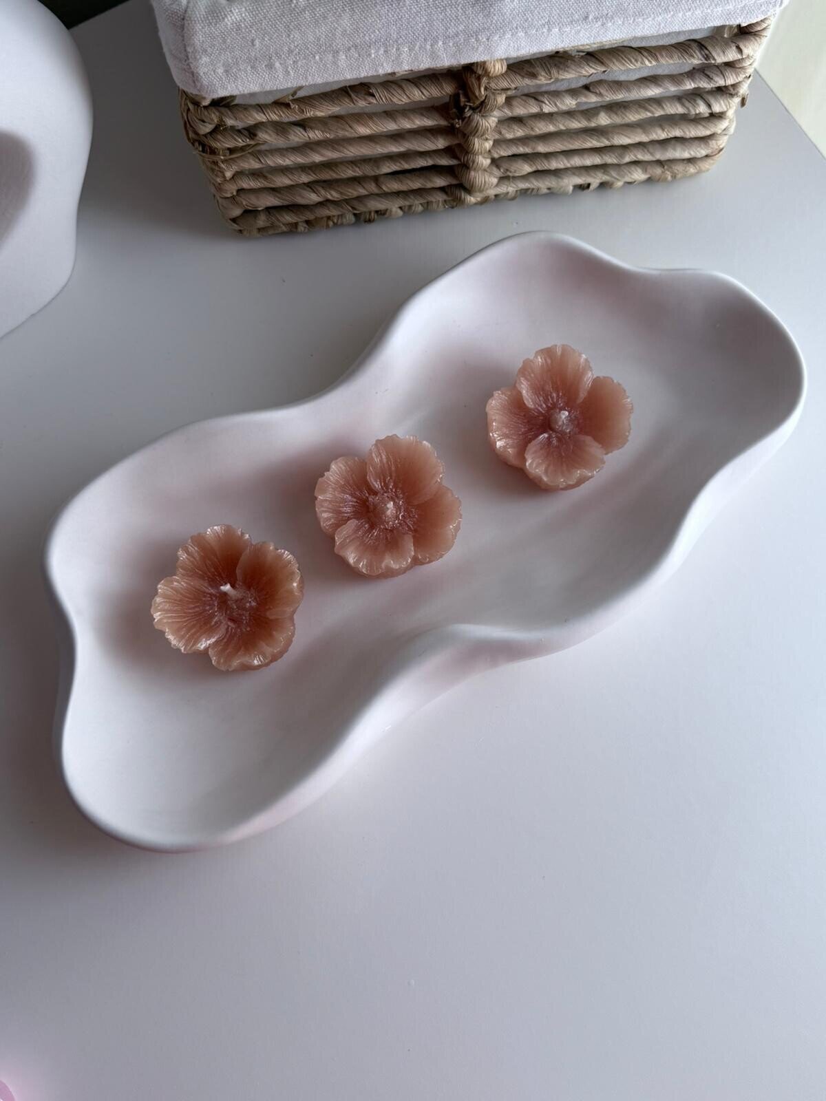 Velas flotantes en forma de flor (3 unidades)