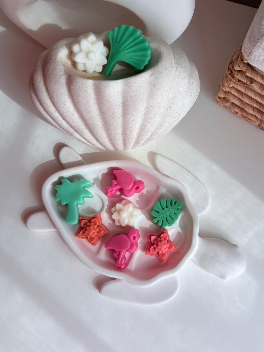 Wax Melts Ginger Lily – Ceras Aromáticas Florales con Formas de Flamencos y Flor