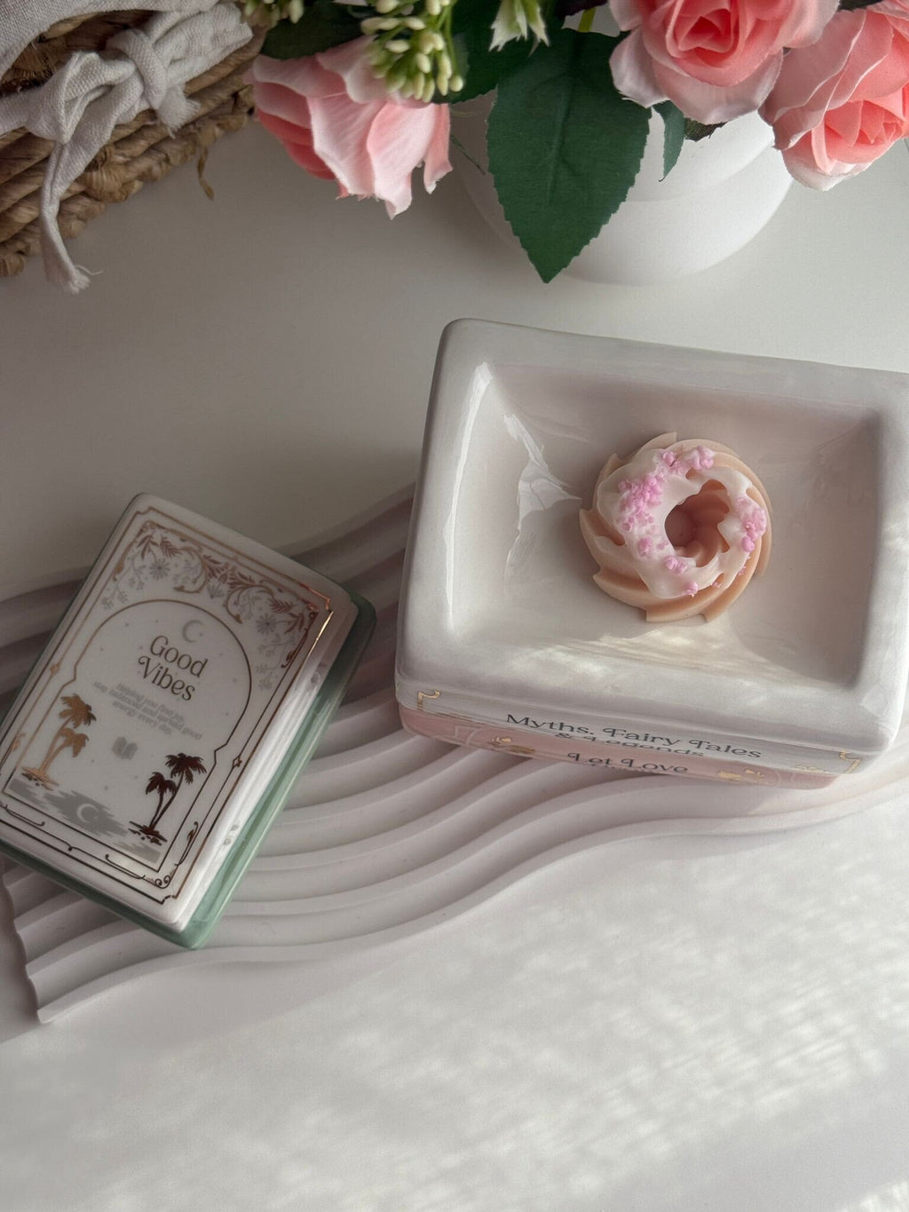 Quemador de wax melts – Biblioteca de ensueño