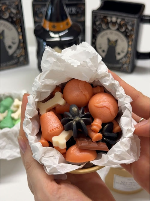 Hechizo de Placer Oscuro · Wax melts de naranja y chocolate