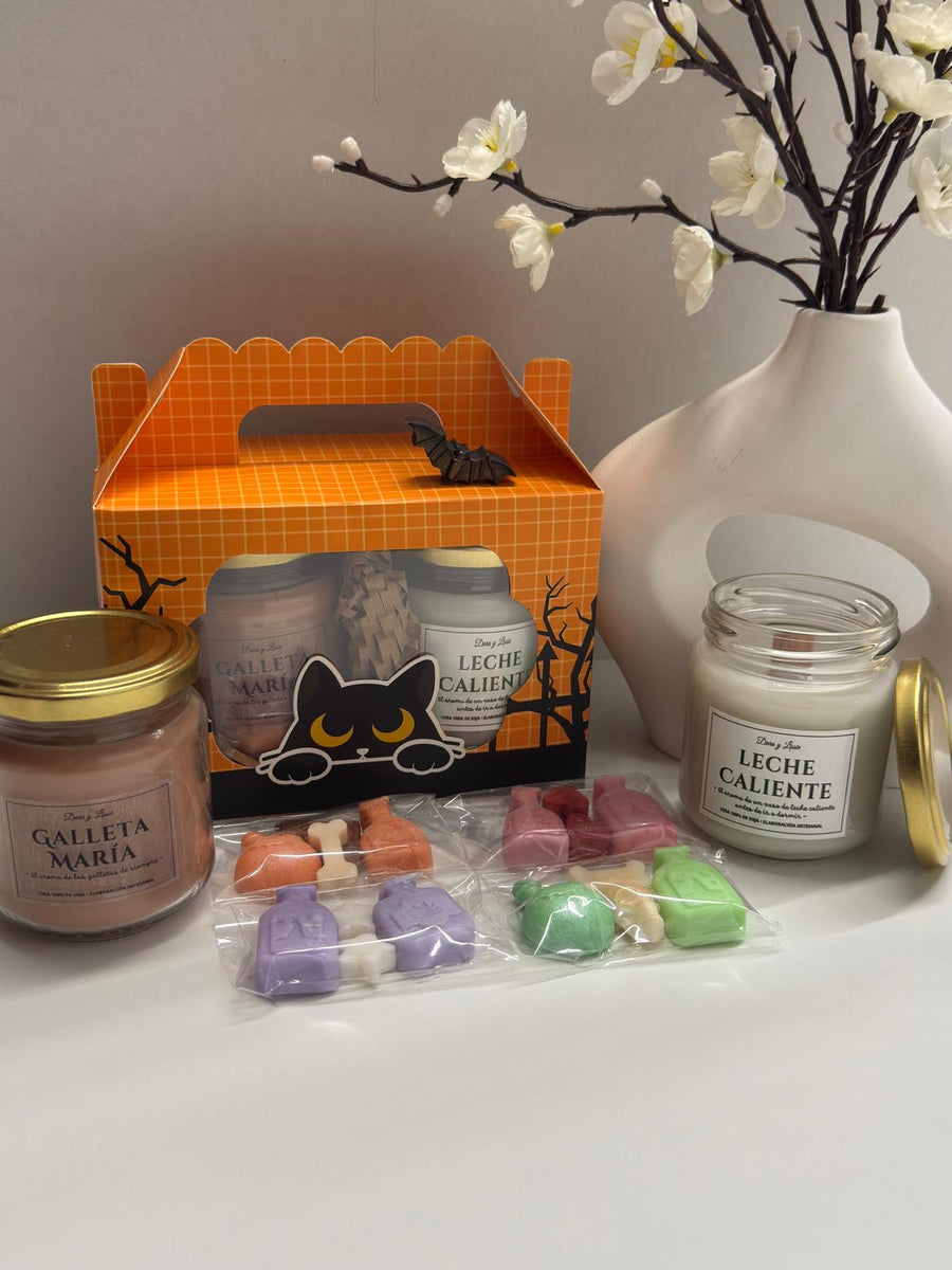 El Cofre de Migas · Pack de dos velas y pociones de Halloween
