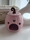 Quemador de wax melts Calabaza Rosa con Corazones