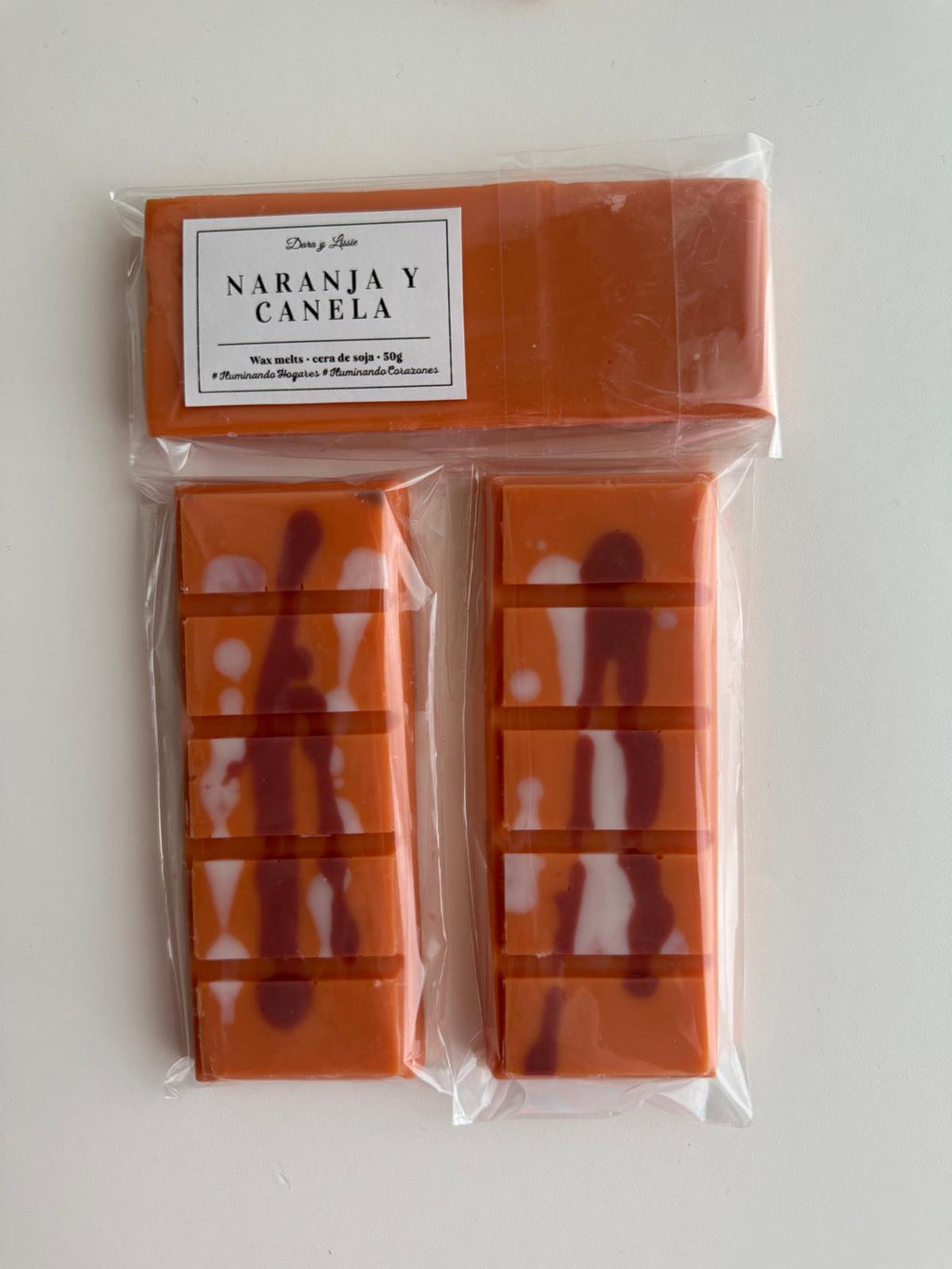 Naranja y Canela · Wax Melts de soja