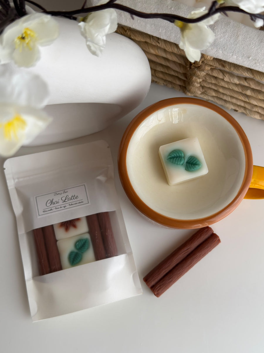 Chai Latte · Wax Melts de soja