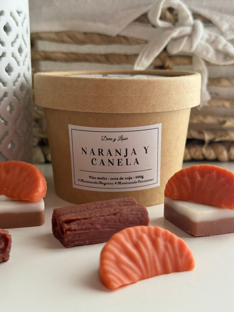 Naranja y Canela · Wax Melts de soja