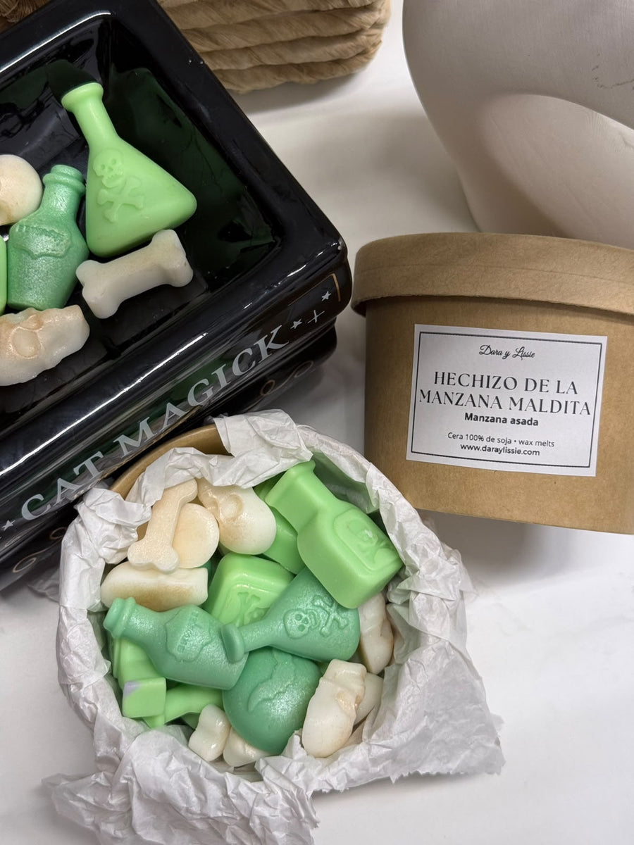 Hechizo de la Manzana Maldita · Wax melts con aroma a manzana asada